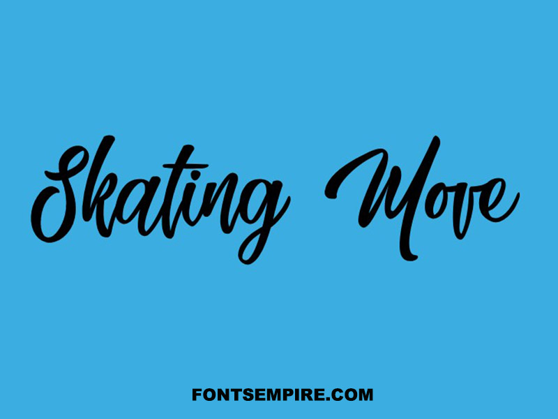 Skating Move Font Family Free Download
