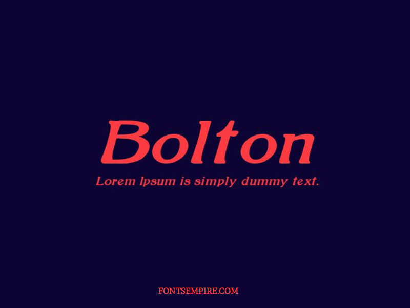 Bolton Font Family Free Download