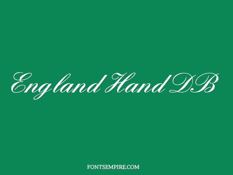 England Hand DB Font Family Free Download