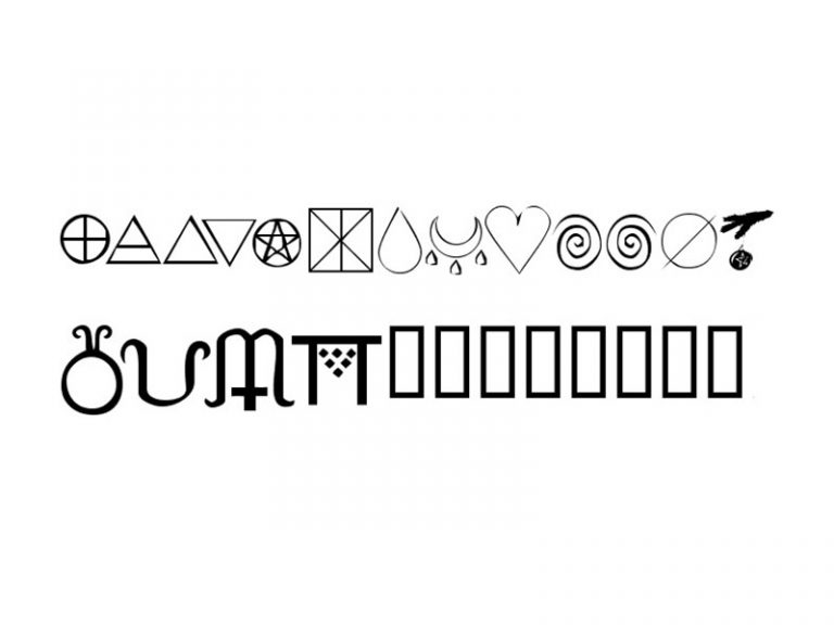 KR Wiccan Symbols Font Free Download - Fonts Empire