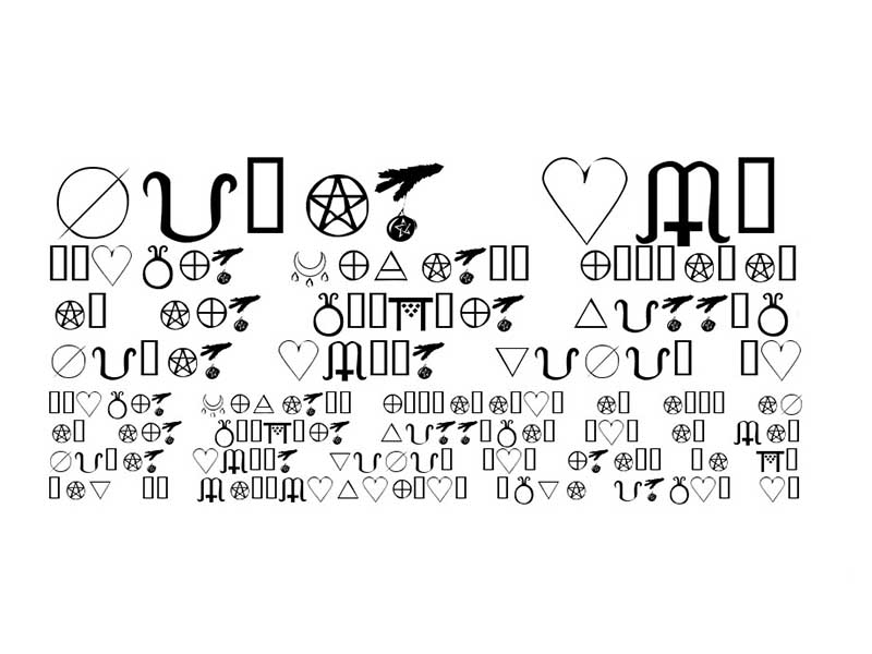 KR Wiccan Symbols Font Free Download