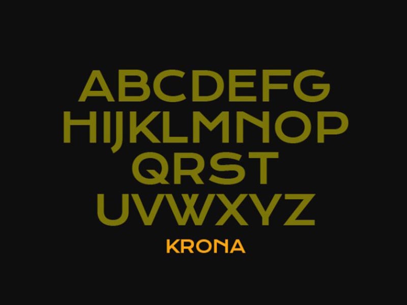 Krona One Font Family Download
