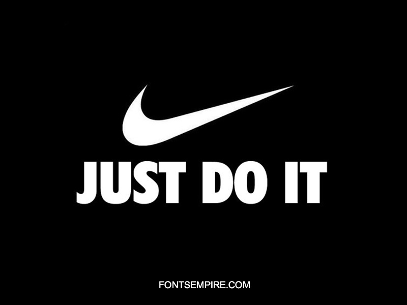 Nike Just Do It Font Family Free Download
