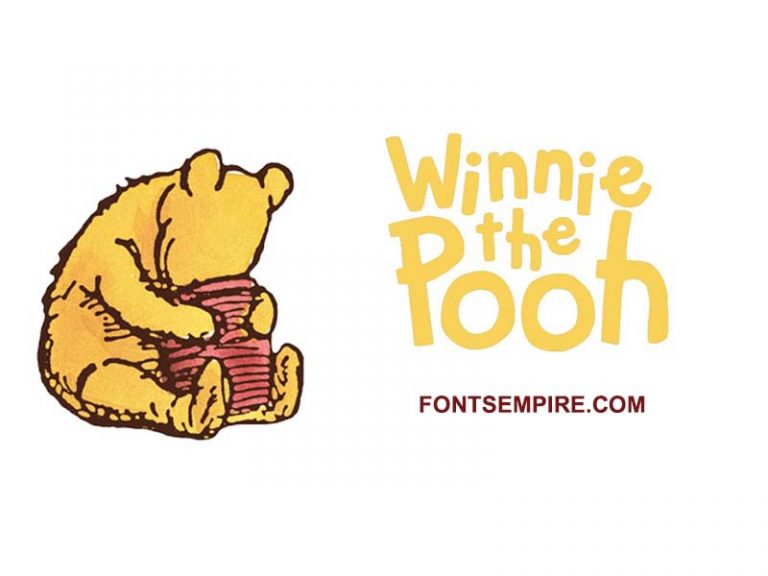 Winnie The Pooh Font Download Fonts Empire   Winnie The Pooh Font Family Free Download1 768x576 