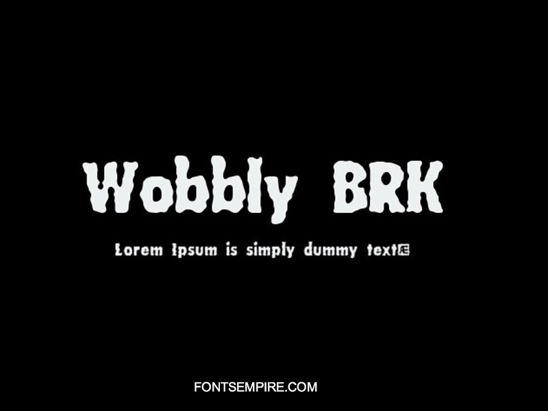 Wobbly Font Family Free Download