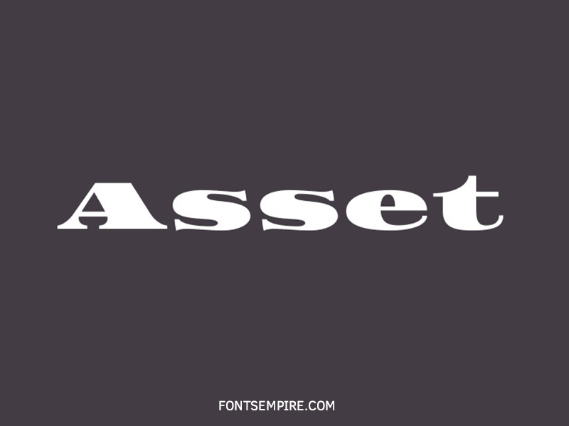 Asset Font Family Free Download