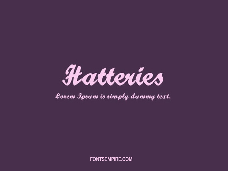 Hatteries Font Family Free Download
