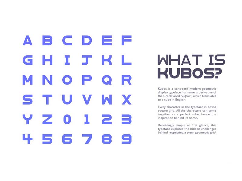 Kubos Font Family Download