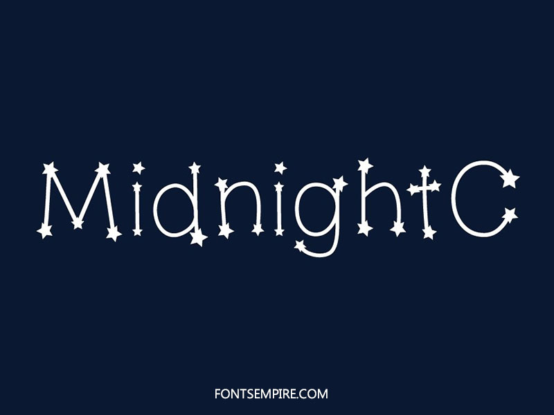 Midnight Constellations Font Family Free Download