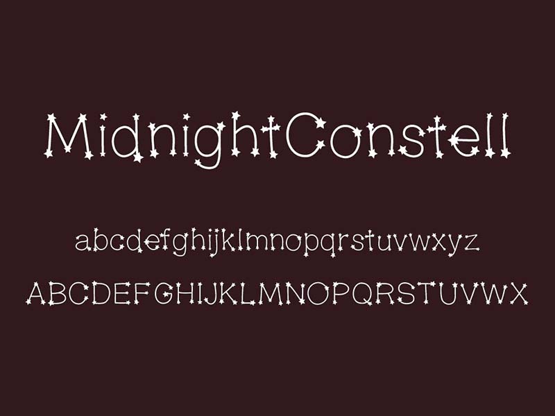Midnight Constellations Font Free Download