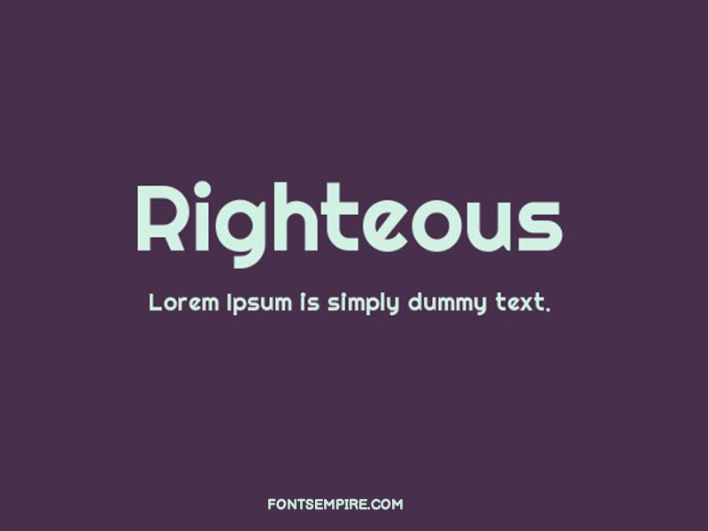 Righteous Font Family Free Download