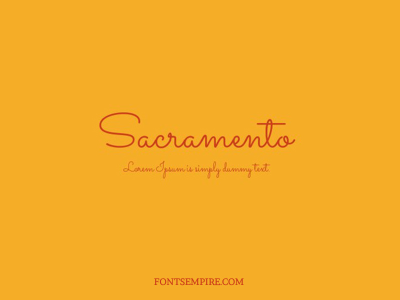 Sacramento Font Family Free Download
