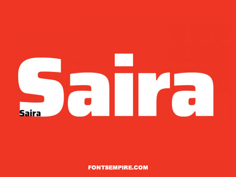 Saira Font Family Free Download