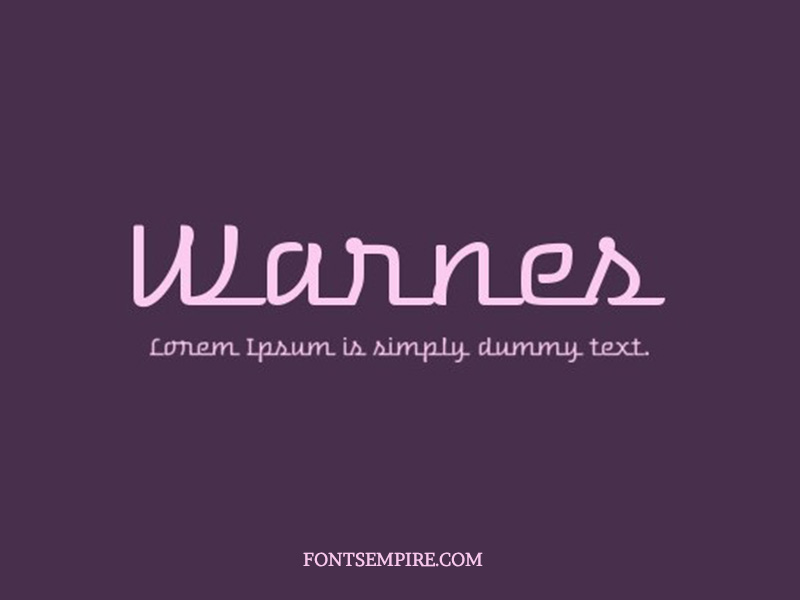Warnes Font Family Free Download