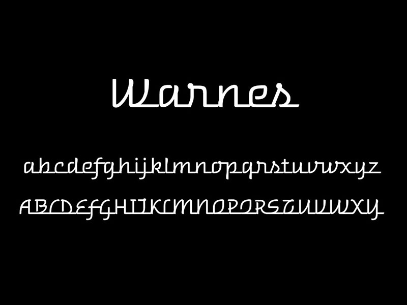 Warnes Font Free Download