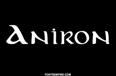 Aniron Font Family Free Download