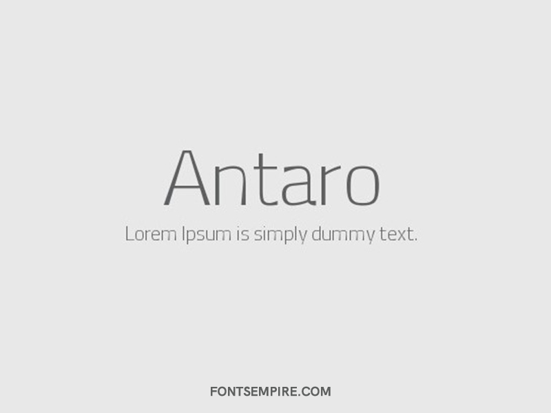 Antaro Font Family Free Download