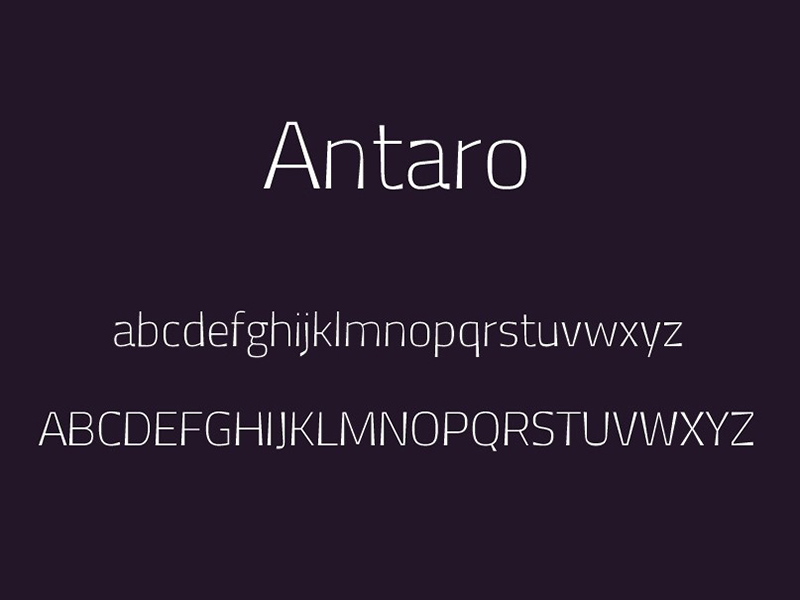 Antaro Font Free Download