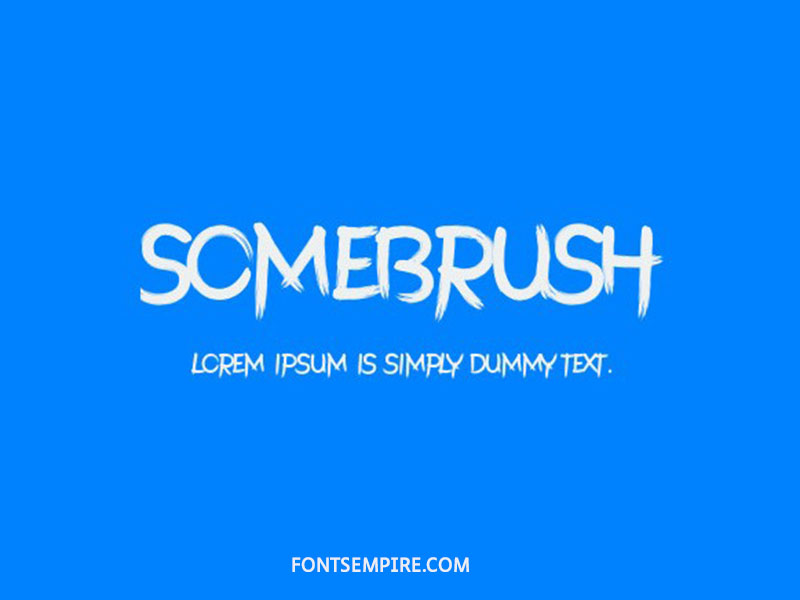 Somebrush Font Family Free Download