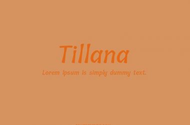 Tillana Font Family Free Download
