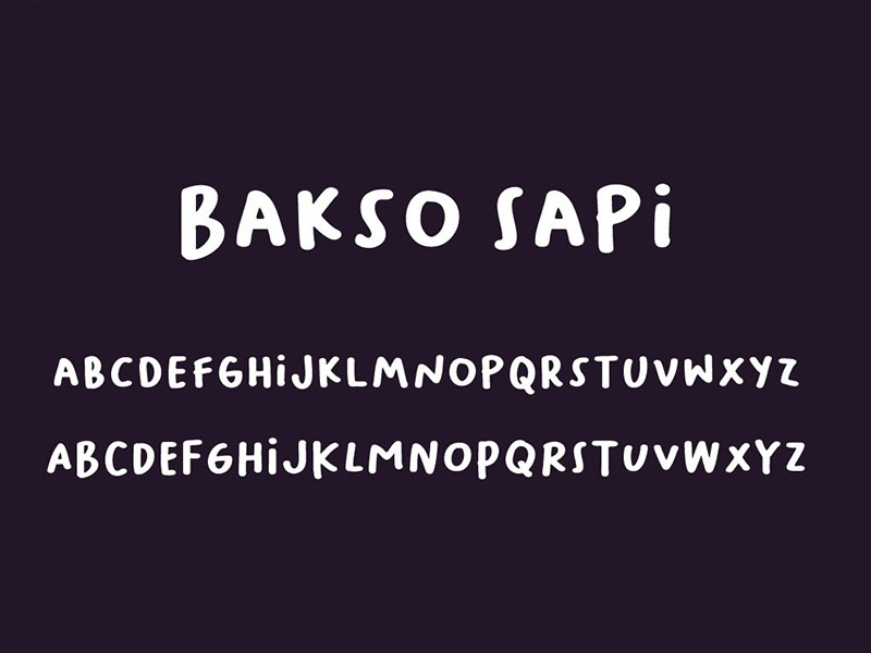 Baksosapi Font Family Download