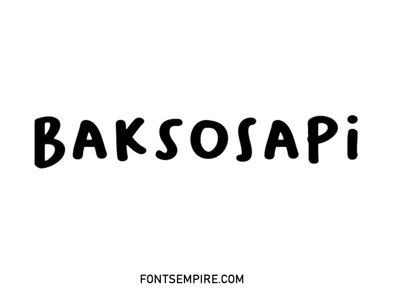 Baksosapi Font Family Free Download