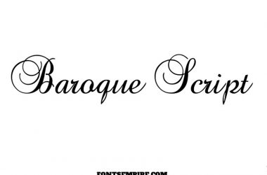 Baroque Script Font Family Free Download