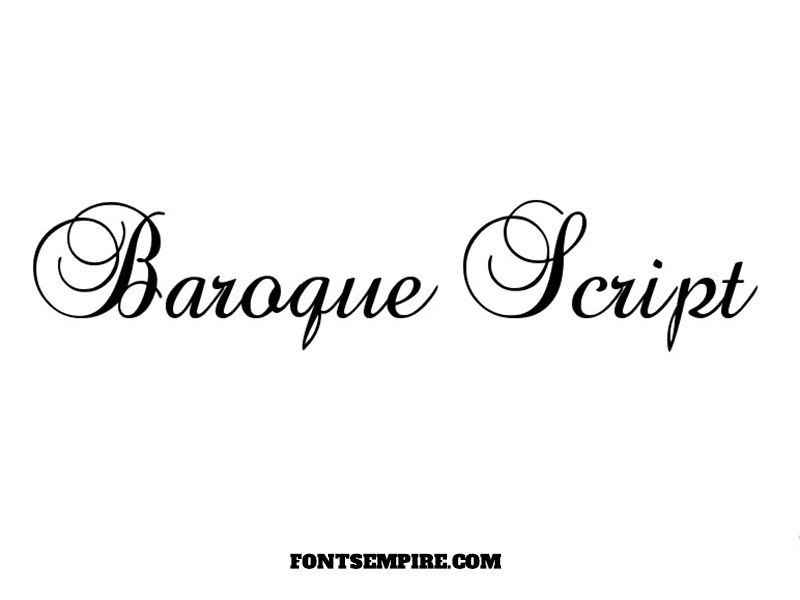 Baroque Script Font Family Free Download