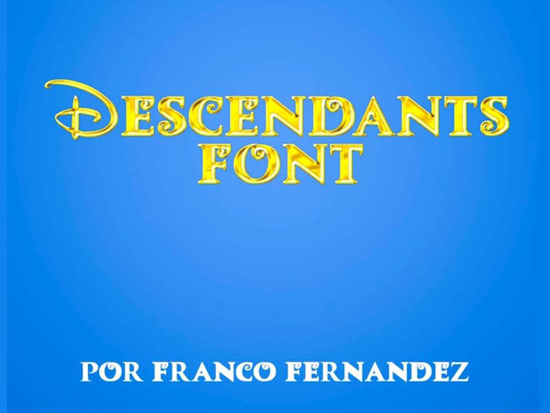 Descendants Font Family Free Download