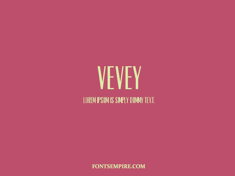 Vevey Font Family Free Download