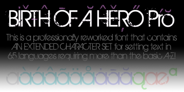 birth of a hero font photoshop free download