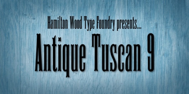 HWT Antique Tuscan 9 Font Download - Fonts Empire