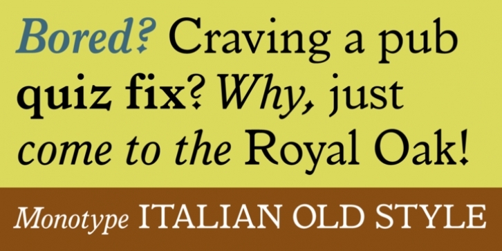Monotype Italian Old Style Font Download Fonts Empire