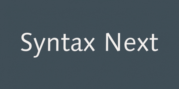 Syntax Next Font Download - Fonts Empire